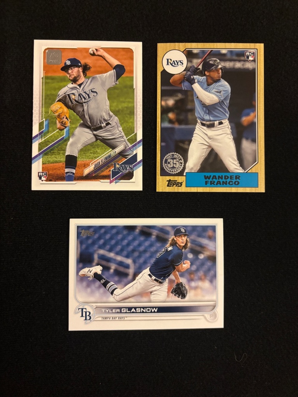 Topps Tampa Bay Rays Cards - Blue, White, Gold